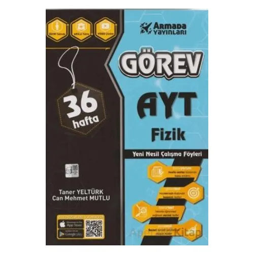 AYT Fizik 36 Hafta Yeni Nesil Çalışma Föyleri - Taner Yeltürk - Armada Yayınevi