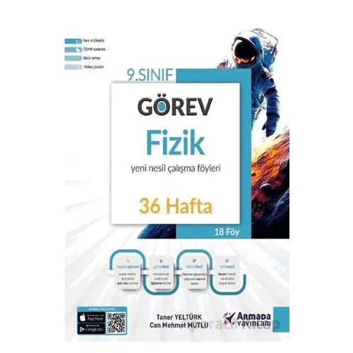 9. Sınıf Görev Fizik Yeni Nesil Çalışma Föyleri (36 Hafta) - Taner Yeltürk - Armada Yayınları