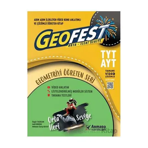 Armada YKS TYT AYT Geofest Orta İleri Seviye Soru Kitabı - Kolektif - Armada Yayınları