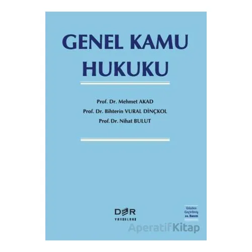 Genel Kamu Hukuku - Nihat Bulut - Der Yayınları