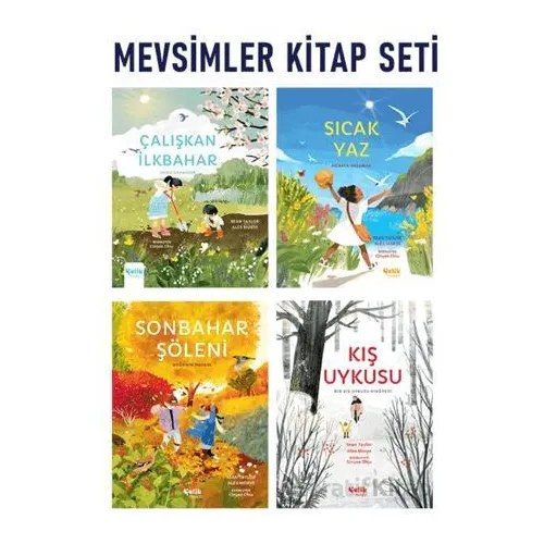 Çocuklar için Mevsimler Kitap Seti - Sean Taylor - Çelik Yayınevi