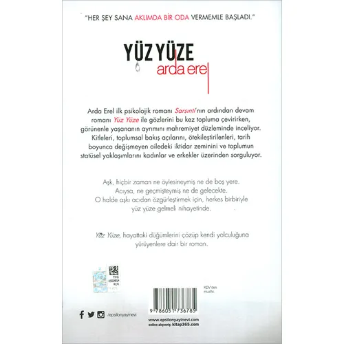 Yüz Yüze - Sarsıntı 2 - Arda Erel - Epsilon Yayınevi