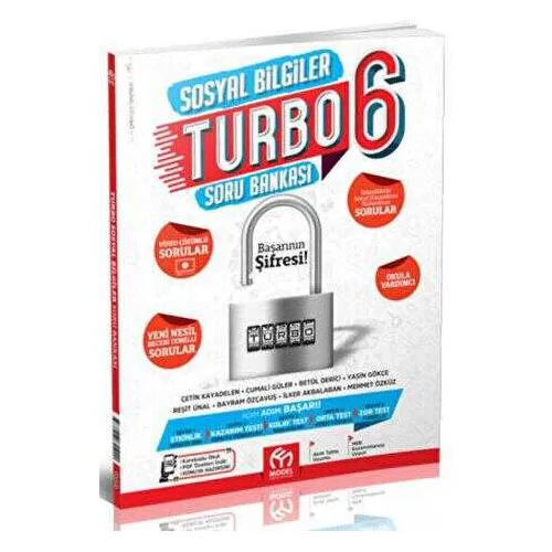6. Sınıf Turbo Sosyal Bilgiler Soru Bankası Model Eğitim Yayınları