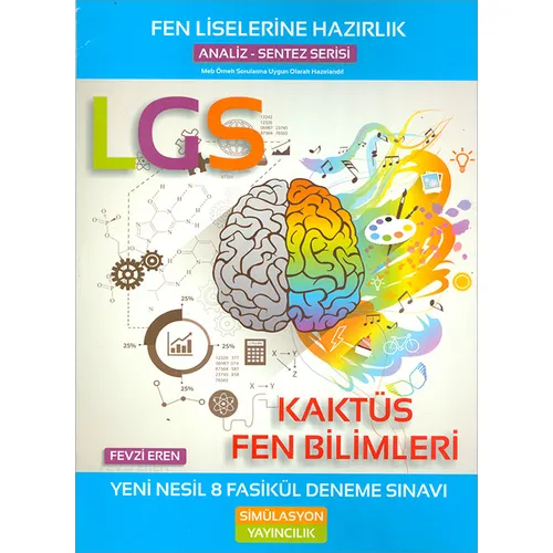 LGS Kaktüs Fen Bilimleri Yeni Nesil 8 Fasikül Deneme Sınavı Simülasyon Yayıncılık