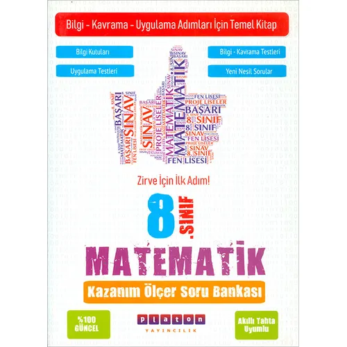 8.Sınıf Matematik Kazanım Ölçer Soru Bankası Platon Yayıncılık