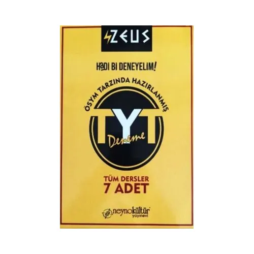 Neyno Zeus TYT Deneme 7 Adet - Neyno Kültür Yayınevi