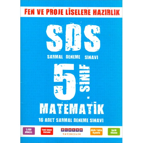 5. Sınıf Matematik 16 lı Sarmal Deneme Platon Yayınları (Eski Müfredat)