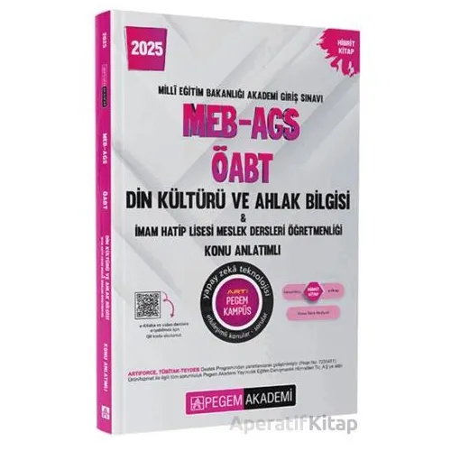 2025 MEB-AGS-ÖABT Din Kültürü ve Ahlak Bilgisi-İmam Hatip Lisesi Mes.Lisesi Öğretmenliği Konu Anlatı