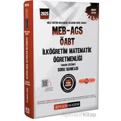 2025 MEB-AGS-ÖABT İlköğretim Matematik Öğretmenliği Tamamı Çözümlü Soru Bankası