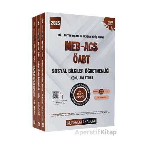 2025 MEB-AGS-ÖABT Sosyal Bilgiler Konu Anlatımlı - Kolektif - Pegem Akademi Yayıncılık