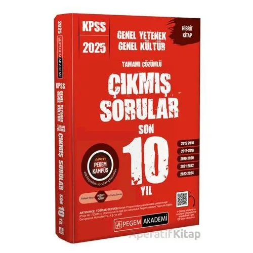 2025 KPSS Genel Yetenek Genel Kültür Tamamı Çözümlü Çıkmış Sorular Son 10 Yıl