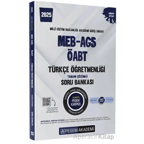 2025 MEB-AGS-ÖABT Türkçe Öğretmenliği Tamamı Çözümlü Soru Bankası