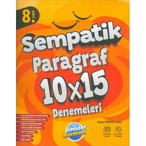 8.Sınıf Sempatik Paragraf 10x15 Deneme Ünlüler Karması