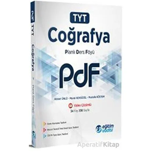 TYT Coğrafya PDF Planlı Ders Föyü Video Çözümlü Eğitim Vadisi Yayınları