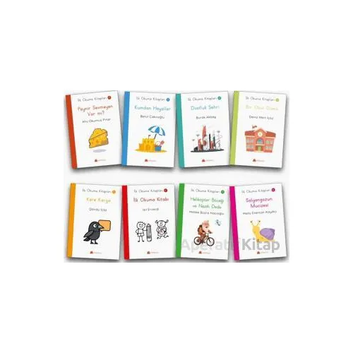 İlk Okuma Kitapları 8 Kitaplık Set - Kollektif - Kumdan Kale