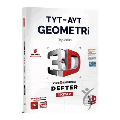 TYT AYT Geometri Video Destekli Defter - Özgür Balcı - 3D Yayınları