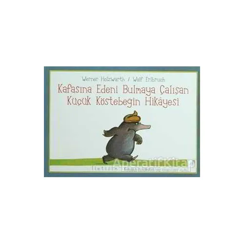 Kafasına Edeni Bulmaya Çalışan Küçük Köstebeğin Hikayesi - Wolf Erlbruch - İletişim Yayınevi