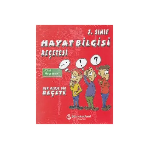 3.Sınıf Hayat Bilgisi Reçetesi Batı Akademi