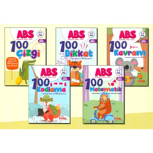 5-6 Yaş Okul Öncesi Akademik Başarı Serisi 5 Kitap Pinokyo Yayınları