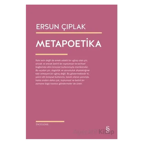 Metapoetika - Ersun Çıplak - Everest Yayınları