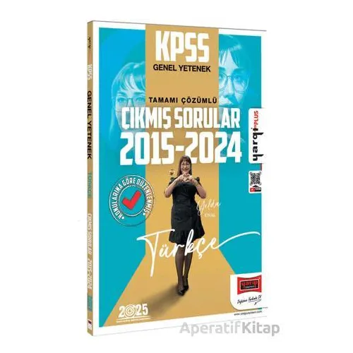 Yargı Yayınları 2025 KPSS 2015-2024 Türkçe Konularına Göre Düzenlenmiş Tamamı Çözümlü Çıkmış Sorular