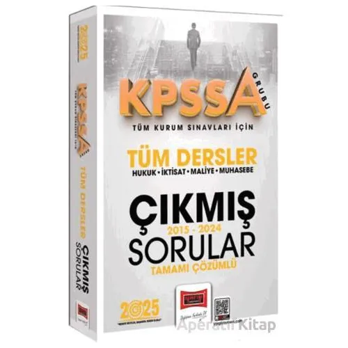 Yargı Yayınları 2025 KPSS-A Grubu Tüm Kurum Sınavları İçin Tüm Dersler 10 Yıl Çıkmış Sorular