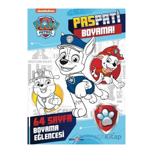 PAW Patrol - Paspati Boyama Kitabı - Kolektif - Beta Kids