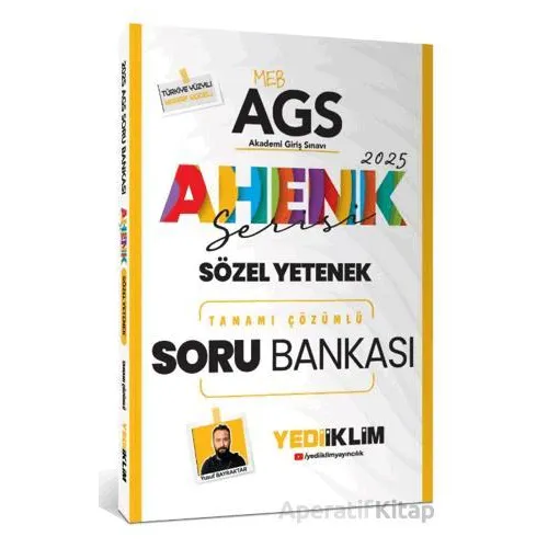 Yediiklim 2025 MEB AGS Sözel Yetenek Tamamı Çözümlü Soru Bankası