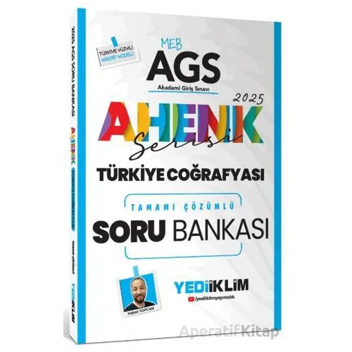 Yediiklim 2025 MEB AGS Türkiye Coğrafyası Tamamı Çözümlü Soru Bankası