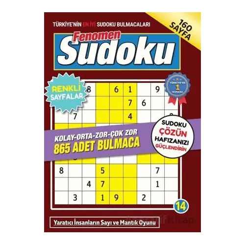 Fenomen Sudoku 14 - Bertan Kodamanoğlu - Maxi Yayıncılık