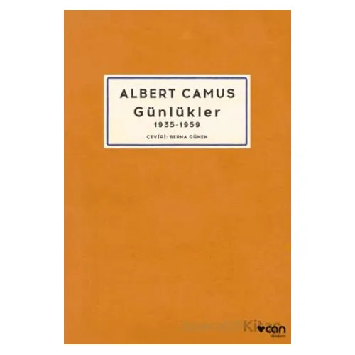Günlükler: 1935-1959 - Albert Camus - Can Yayınları