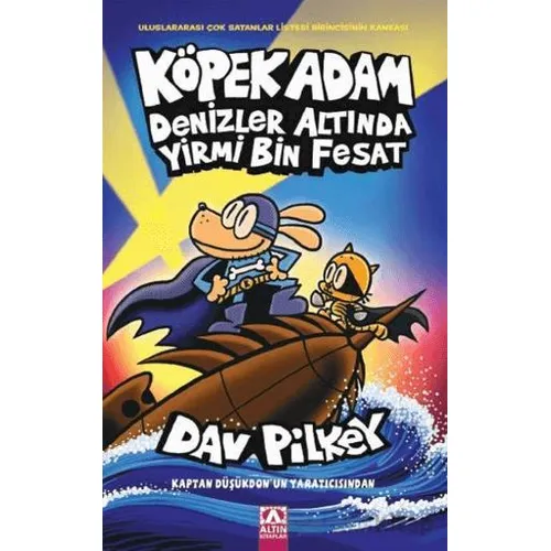 Köpek Adam Denizler Altında Yirmi Bin Fesat - Dav Pilkey - Altın Kitaplar