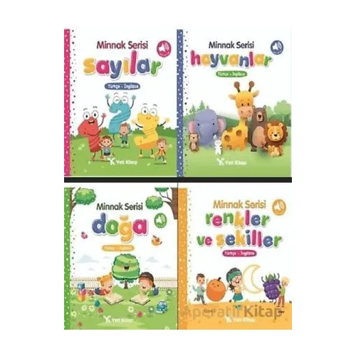 Yeti Kitap 0-3 Yaş Minnak Serisi Bebek Kitapları Seti (4 Kitap) - Kolektif - Yeti Kitap