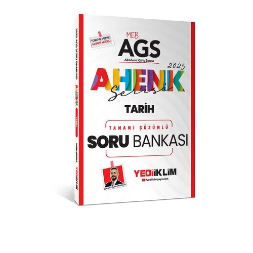 Yediiklim Yayınları 2025 MEB AGS Ahenk Serisi Tarih Tamamı Çözümlü Soru Bankası