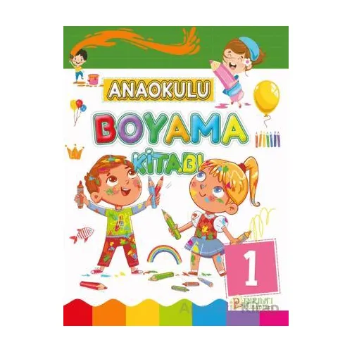 Anaokulu Boyama Kitabı - 1 - Kollektif - Pırıltı Kitapları - Erkam