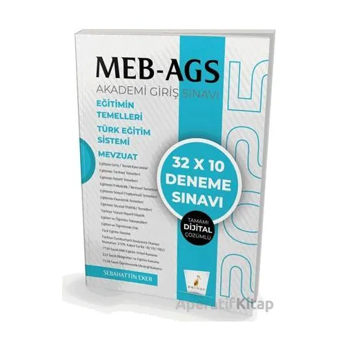 MEB - AGS Hazırlık Eğitimin Temelleri Türk Eğitim Sistemi Mevzuat 32x10 Tamamı Dijital Çözümlü Denem