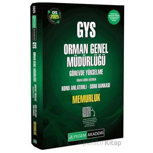 2025 GYS Orman Genel Müdürlüğü Görevde Yükselme Sınavlarına Hazırlık Konu Anlatımlı Soru Bankası