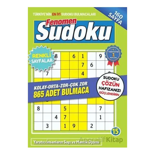 Fenomen Sudoku 15 - Bertan Kodamanoğlu - Maxi Yayıncılık