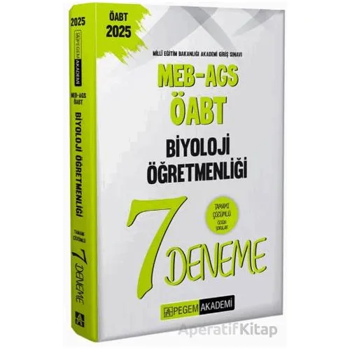 2025 MEB-AGS-ÖABT Biyoloji Öğretmenliği Tamamı Çözümlü 7 Deneme