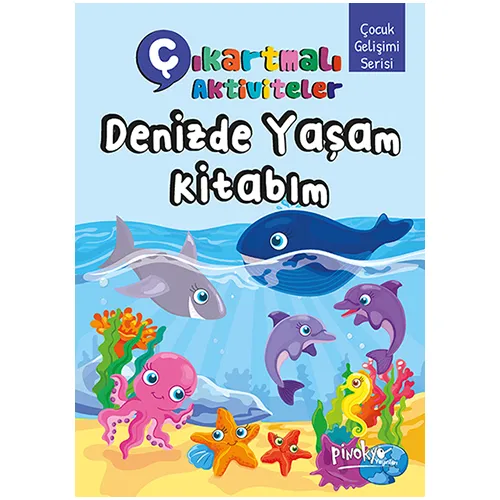 Çıkartmalı Aktiviteler Denizde Yaşam Kitabım - Buçe Dayı - Pinokyo Yayınları