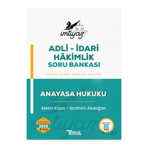 İmtiyaz Anayasa Hukuku Soru Bankası - İbrahim Akdoğan - Temsil Kitap