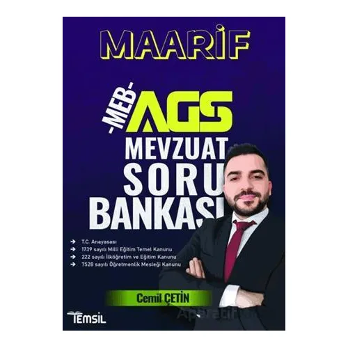 MAARİF MEB- AGS Mevzuat Soru Bankası - Cemil Çetin - Temsil Kitap