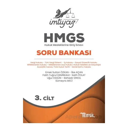 İmtiyaz HMGS Soru Bankası 3. Cilt - Bahadır Erkol - Temsil Kitap