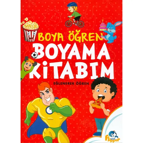 Boya Öğren Boyama Kitabım - Minik Flipper