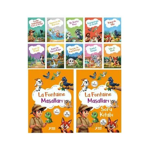 La Fontaine Masalları (10 Kitap) - Ülkü Duysak - Yuva Yayınları