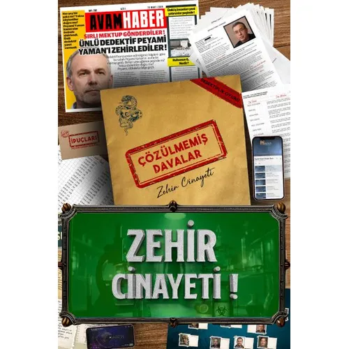 Zehir Cinayeti Dedektif Oyunu - Molfy Kutu Oyunları