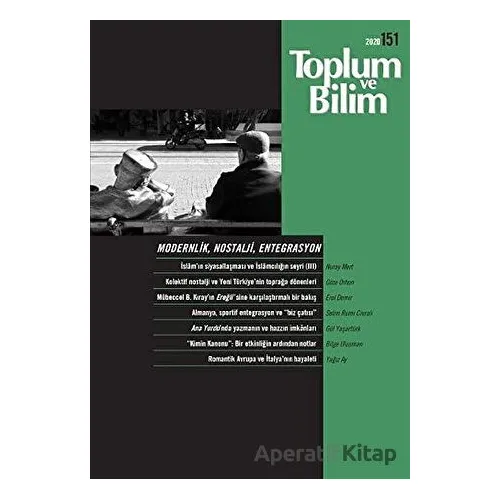 Toplum ve Bilim Dergisi Sayı: 151 - İletişim Yayınevi