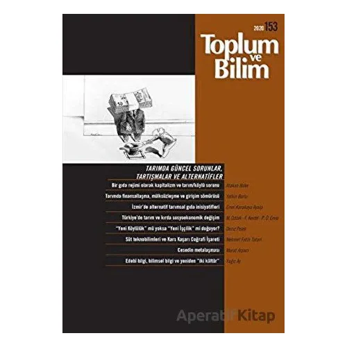 Toplum ve Bilim Dergisi Sayı: 153 - İletişim Yayınevi
