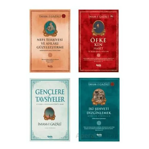 İmam Gazali Nefs Terbiyesi Seti (4 Kitap) - İmam Gazali - Çelik Yayınevi