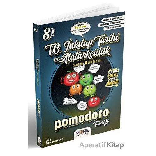 Mars Yayınları 8. Sınıf T.C. İnkılap Tarihi ve Atatürkçülük Pomodoro Soru Bankası